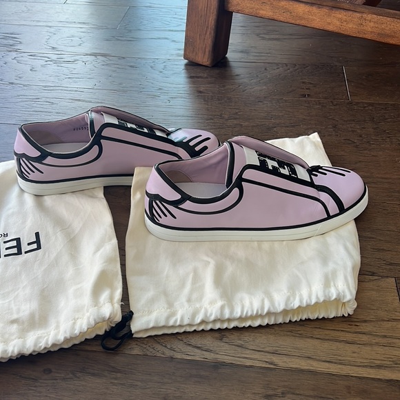 Fendi x Joshua Vides FF Logo Slip-On Sneaker - 39.5 - Picture 4 of 6